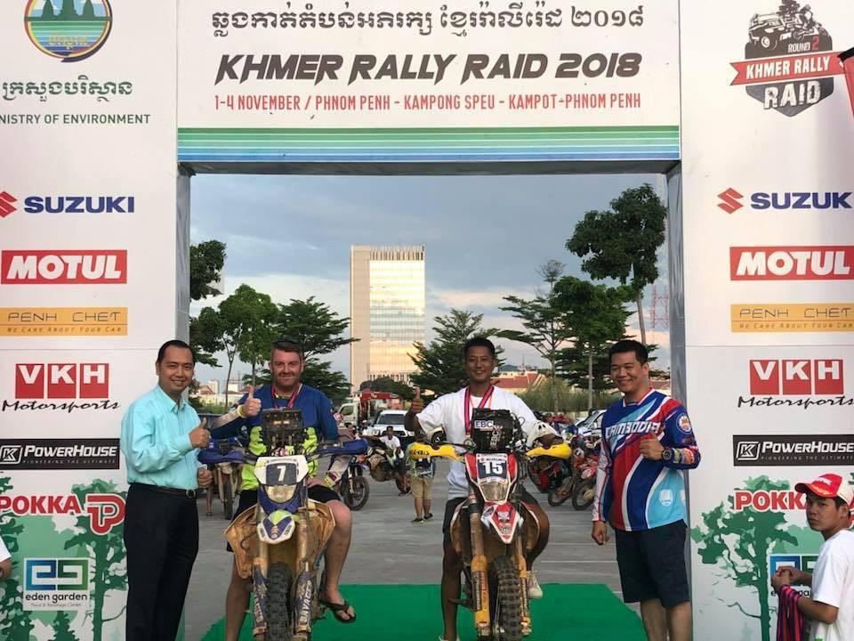 អ្នកជំនាញប្រណាំងម៉ូតូ Rally កម្ពុជា គួន ផាន់តារា  មើលឃើញកីឡាករវ័យក្មេង២រូប និងក្លាយជាគូប្រជែងដ៏សំខាន់