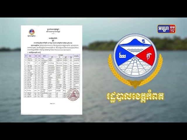 ខេត្តកំពត ឆ្លងថ្មី២១នាក់ (Video Inside)