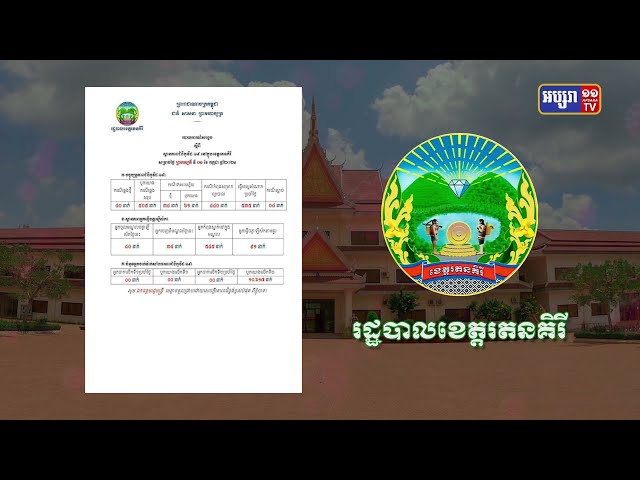 ខេត្តរតនគិរី ឆ្លងថ្មី៤០នាក់ (Video Inside)