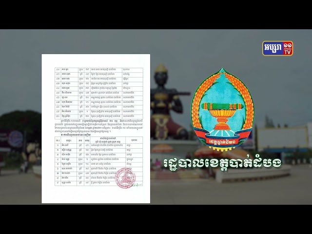 ខេត្តបាត់ដំបង ឆ្លងថ្មី៥០ និងស្លាប់២នាក់ (Video Inside)