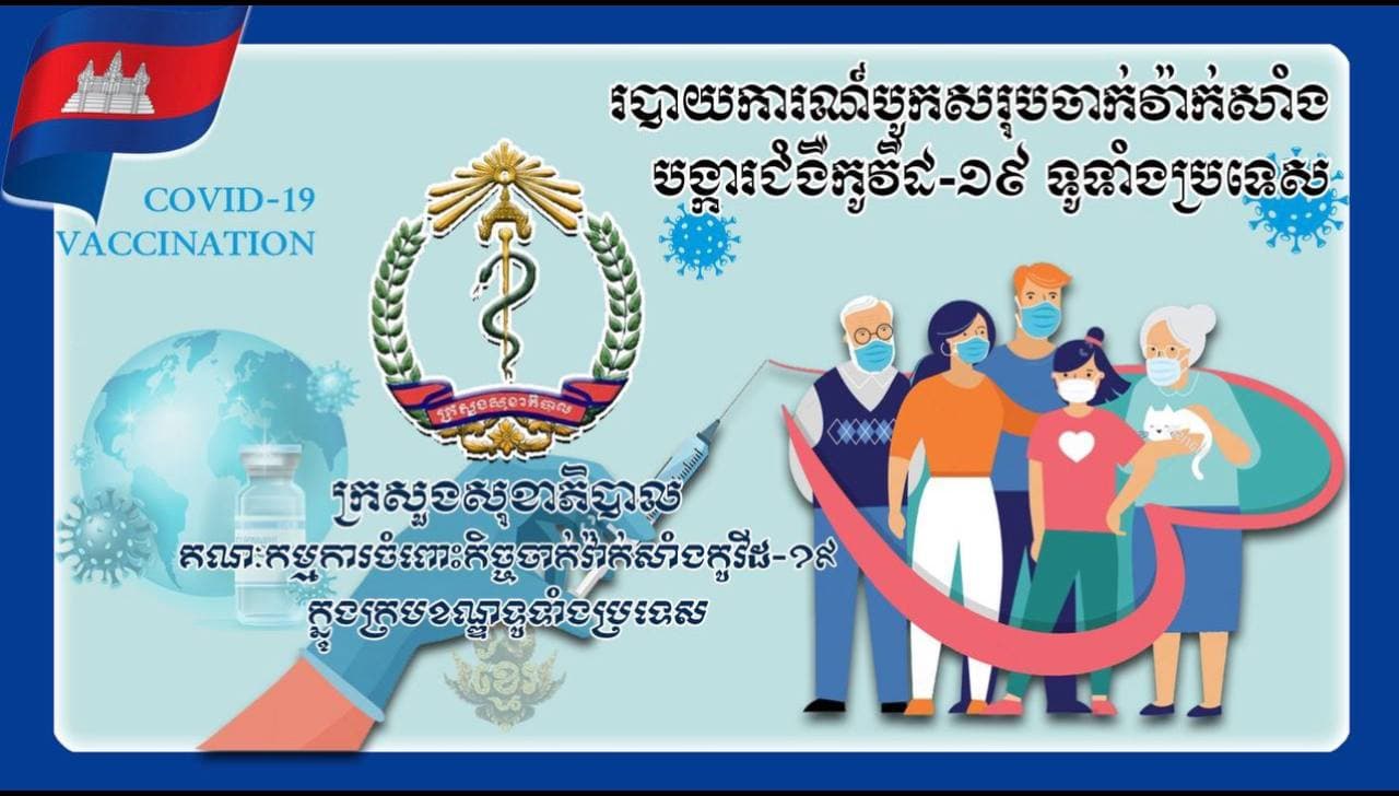 ទូទាំងប្រទេស សរុបការចាក់វ៉ាក់សាំងកូវីដ១៩ បានចំនួន ១៤,៣៨៥,១២៨នាក់ (គិតត្រឹមថ្ងៃទី១៦ ខែកុម្ភៈ ឆ្នាំ២០២២)