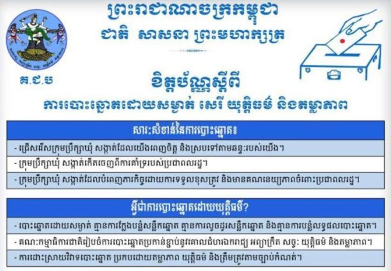 តើប្រជាពលរដ្ឋត្រូវមានអ្វីខ្លះ ដើម្បីបោះឆ្នោតបាន? ខណៈការបោះឆ្នោតក្រុមប្រឹក្សាឃុំ-សង្កាត់ អាណត្តិទី៥ នឹងប្រព្រឹត្តិទៅនៅថ្ងៃទី០៥ ខែមិថុនា