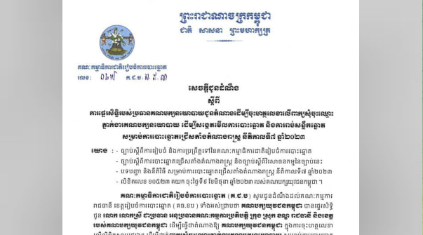 ការផ្ទេរសិទ្ធិរបស់ប្រធានគណបក្សយុវជនកម្ពុជា ជូនតំណាងដើម្បីចុះហត្ថលេខាលើ