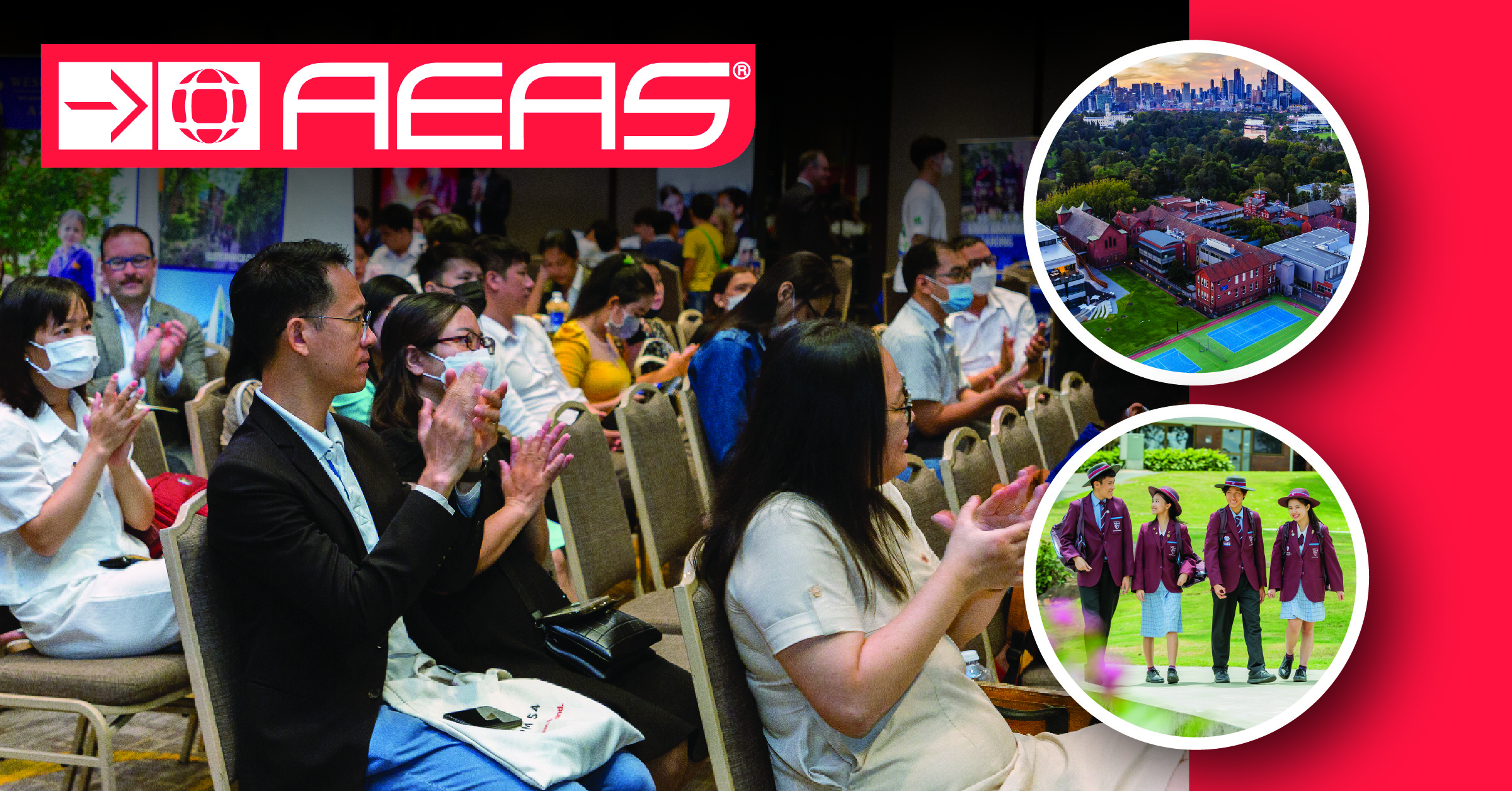 AEAS នឹងរៀបចំពិពណ៌ពីកម្មវិធីសិក្សារបស់សាលានៅអូស្ត្រាលី ដើម្បីស្វែងយល់ពីតម្រូវការនិងឱកាសរបស់សិស្សានុសិស្សកម្ពុជា សម្រាប់ការសិក្សានៅបរទេស