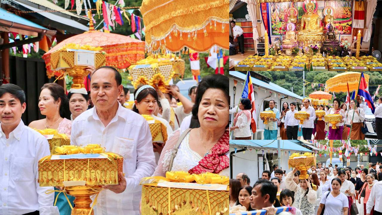 ស្ថានឯកអគ្គរាជទូតកម្ពុជា ចូលរួមដង្ហែរអង្គកឋិនទានមហាសាមគ្គី នៅវត្តខ្មែរសាមគ្គីប្រទេសជប៉ុន