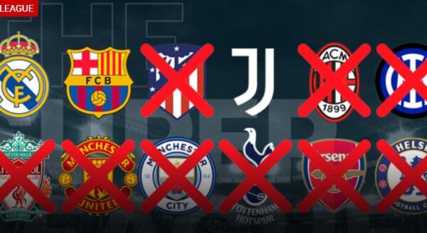ក្លិបស្ថាបនិក៣ទៀតហើយដែលបានដកខ្លួនពីពាន European Super League
